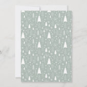 Moderne Weihnachtsmuster-Fotos Feiertagskarte (Rückseite)