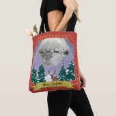 Moderne Weihnachtsnachtsnacht mit Santa Reindeer Tasche (Von Nahem)