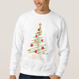 Moderne Weihnachtsneuheit weiß Sweatshirt