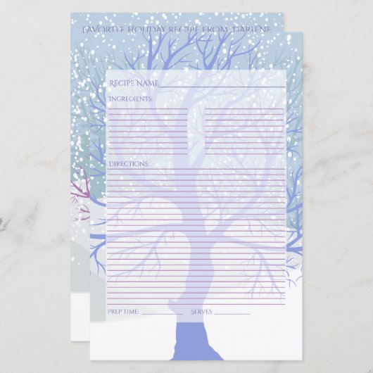 Moderne Weihnachtsrezepte ändern FARBE (Vorne/Hinten)