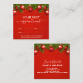 Moderne Weihnachtssaison in Unternehmen Terminkarte (Vorne/Hinten)