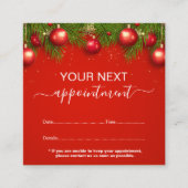 Moderne Weihnachtssaison in Unternehmen Terminkarte (Vorderseite)