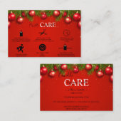 Moderne Weihnachtssaison in Unternehmen Visitenkarte (Vorne/Hinten)