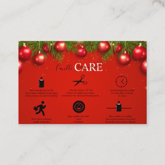 Moderne Weihnachtssaison in Unternehmen Visitenkarte (Vorderseite)