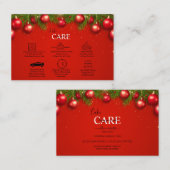 Moderne Weihnachtssaison in Unternehmen Visitenkarte (Vorne/Hinten)