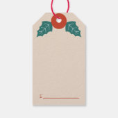 Moderne Weihnachtsschmuck anpassbar Geschenkanhänger (Rückseite)