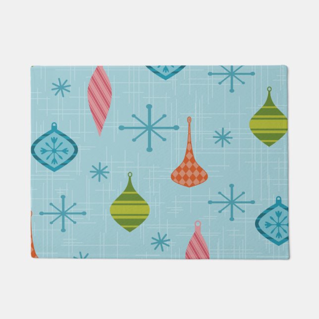 Moderne Weihnachtsschmuck aus dem Mittelalter Fußmatte (Vorderseite)