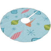 Moderne Weihnachtsschmuck aus dem Mittelalter Polyester Weihnachtsbaumdecke (Schrägansicht)