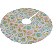 Moderne Weihnachtsschmuck aus dem Mittelalter Polyester Weihnachtsbaumdecke (Schrägansicht)