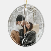 Moderne Weihnachtsschmuck Custom One Foto (Links)