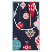 Moderne Weihnachtsschmuck Design Personalisiert Kleine Geschenktüte (Rückseite)
