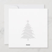 Moderne Weihnachtsschmuck Feiertagskarte (Rückseite)