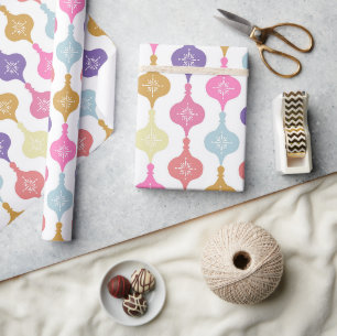 Moderne Weihnachtsschmuck Geschenkpapier