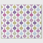 Moderne Weihnachtsschmuck Geschenkpapier (Flach)