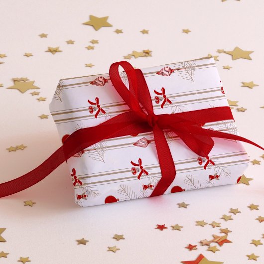 Moderne Weihnachtsschmuck Geschenkpapier Set