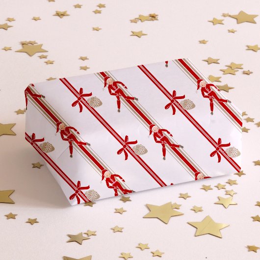 Moderne Weihnachtsschmuck Geschenkpapier Set