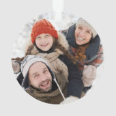 Moderne Weihnachtsschmuck-Keramik Ornament (Rückseite)