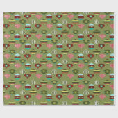 Moderne Weihnachtsschmuck Muster Geschenk Geschenkpapier (Flach)