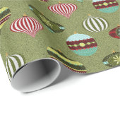 Moderne Weihnachtsschmuck Muster Geschenk Geschenkpapier (Rolleneckpunkt)