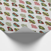 Moderne Weihnachtsschmuck Muster Geschenk Geschenkpapier (Ecke)