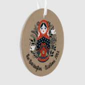 Moderne Weihnachtsschmuck Ornament (Vorderseite)