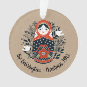 Moderne Weihnachtsschmuck Ornament (Vorderseite)