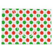 Moderne Weihnachtsschmuck - Red Green und Gold Große Geschenktüte (Rückseite)