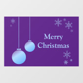 Moderne Weihnachtsschmuck und Schneeflocken Fensteraufkleber (Blatt)