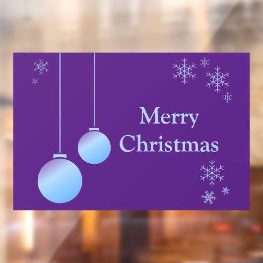 Moderne Weihnachtsschmuck und Schneeflocken Fensteraufkleber (Blatt 2)