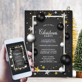 Moderne Weihnachtsschmuck Weihnachten Party Einladung