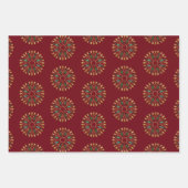 Moderne Weihnachtsschneeflocken Geschenkpapier Set (Vorderseite 3)