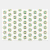 Moderne Weihnachtsschneeflocken Geschenkpapier Set (Vorderseite 2)
