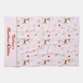 Moderne Weihnachtsschokoladenkanäle aus dem Mittel Geschirrtuch (Horizontal)