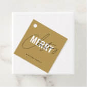 Moderne Weihnachtsschrift für Gold Geschenkanhänger (Beispiel)