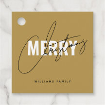 Moderne Weihnachtsschrift für Gold