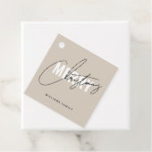 Moderne Weihnachtsschrift Geschenkanhänger (Beispiel)