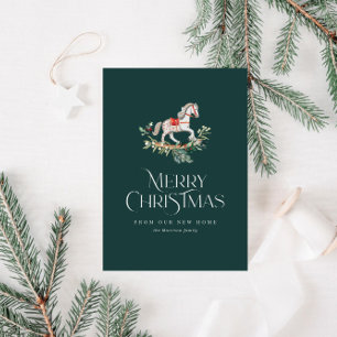 Moderne Weihnachtsskriptkarte Feiertagskarte
