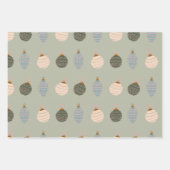 Moderne Weihnachtssocken Muster Set 3 Geschenkpapier Set (Vorderseite 2)