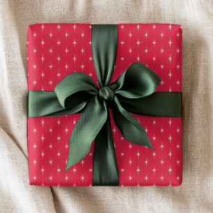 Moderne Weihnachtsstern-Feiertagsmuster Geschenkpapier