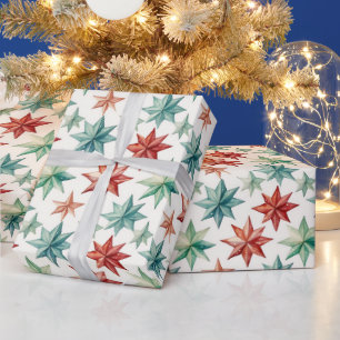 Moderne Weihnachtsstern-Ornamente Weihnachten Geschenkpapier