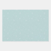 Moderne Weihnachtswälder Bäume Blue Green Geschenkpapier Set (Vorderseite 2)