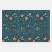 Moderne Weihnachtswrapping Paper Sheets 2026 Geschenkpapier Set (Vorderseite)