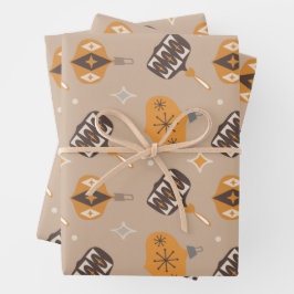 Moderne Weihnachtswrapping Paper Sheets aus dem Mi Geschenkpapier Set