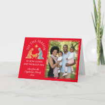 Moderne WEIHNACHTSZEIT Familienfoto Weihnachten