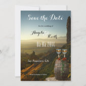 Moderne Weinkarte oder Weinthemenkarte Save the Da Date (Vorderseite)