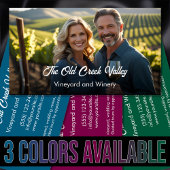 Moderne Weinkellerei aus Foto Visitenkarte