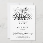 Moderne Weinkellereien Einladung (Vorderseite)