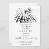 Moderne Weinkellereien Einladung (Vorne/Hinten)