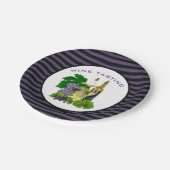 Moderne Weinprobe Pappteller (Schrägansicht)