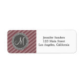 MODERNE WEINSTREIFEN UND MONOGRAMM (Vorne)